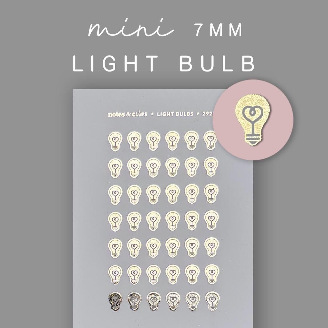 Foiled Light Bulb Stickers