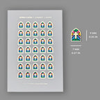 Foiled Church Window Stickers