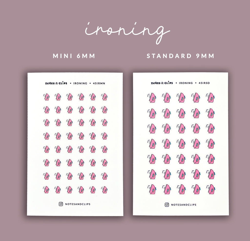 Cleaning Chore Planner Stickers: Mini Icon Set