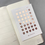 Foiled Saving Planner Stickers: Mini Icon Stickers