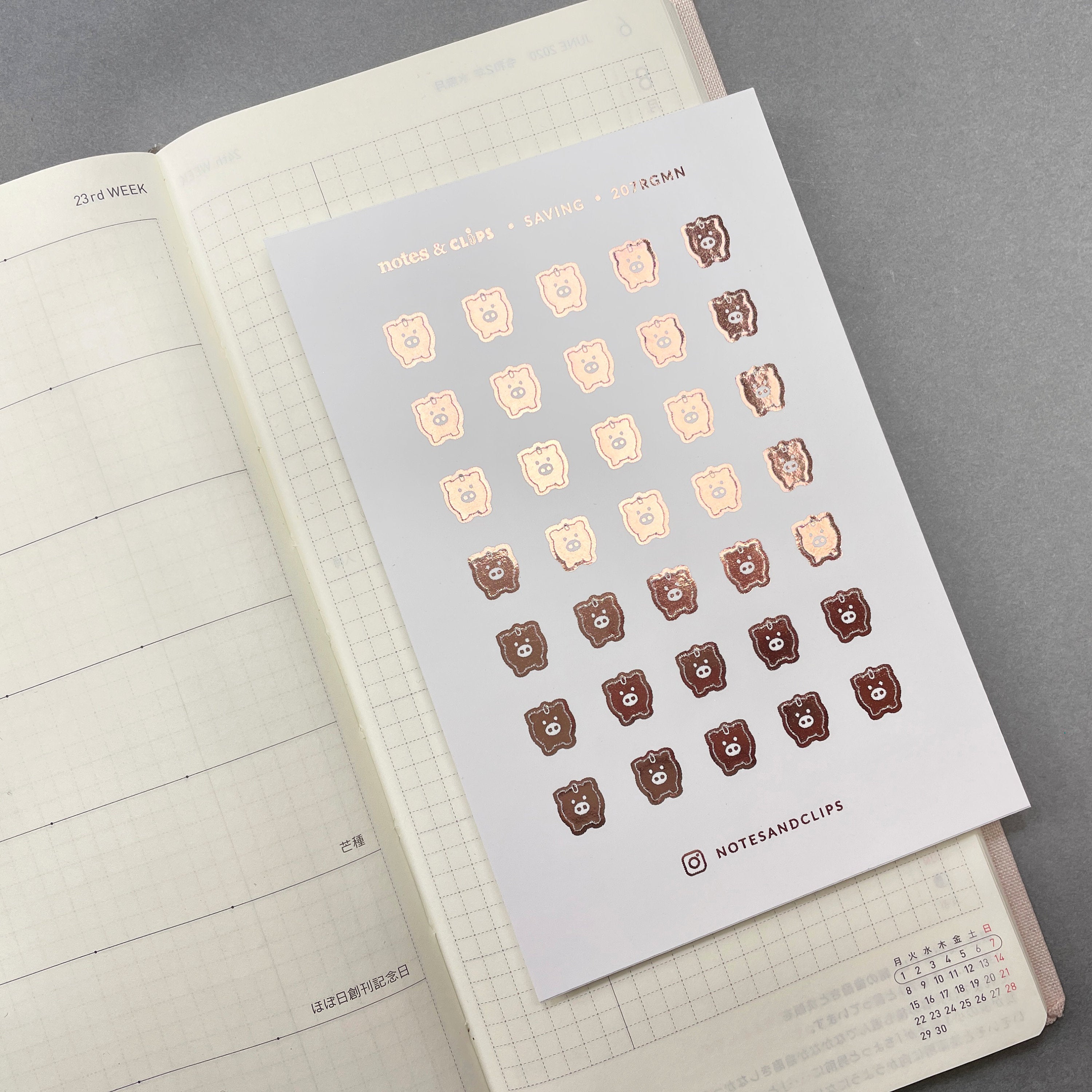 Foiled Saving Planner Stickers: Mini Icon Stickers