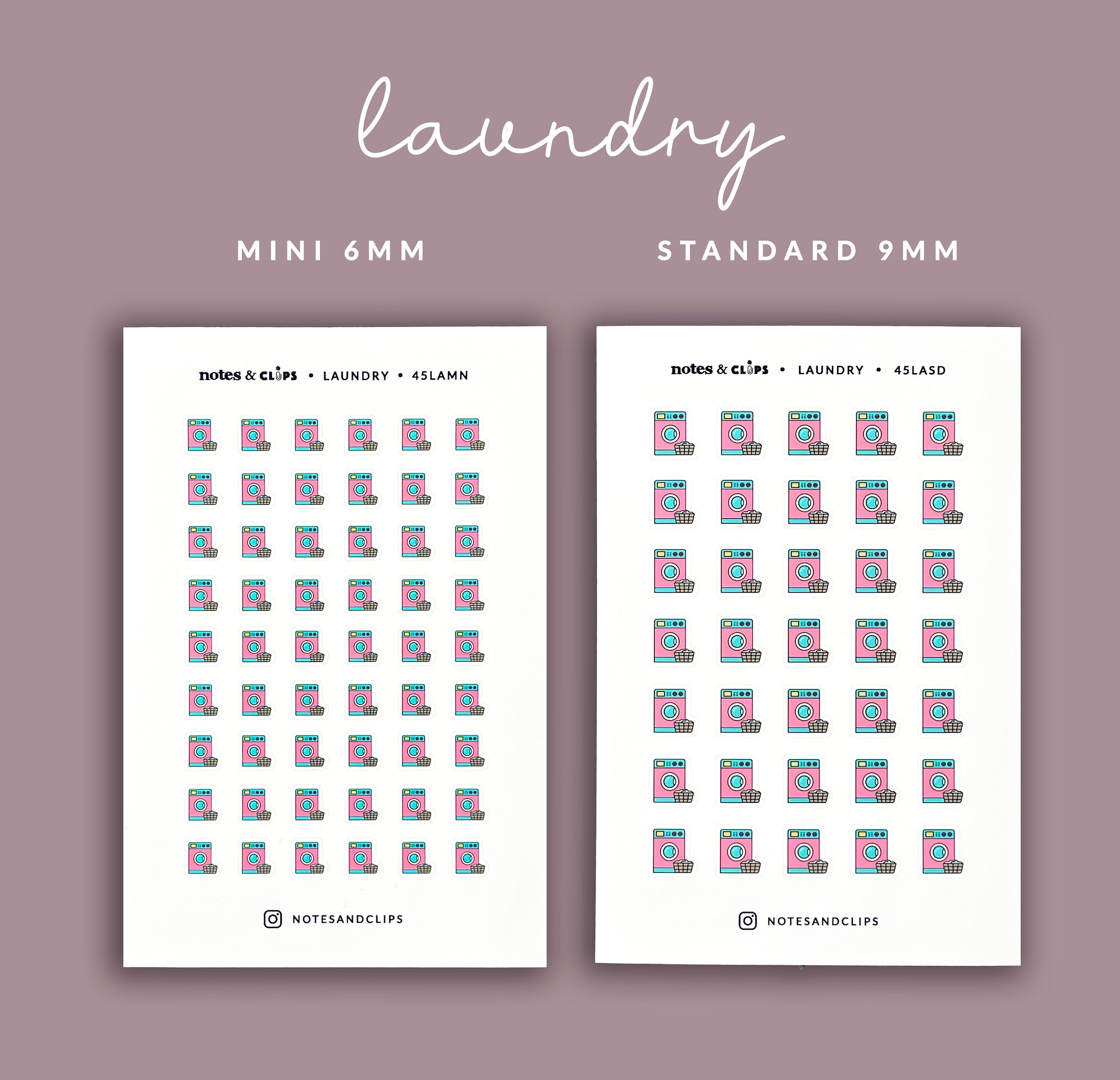 Cleaning Chore Planner Stickers: Mini Icon Set