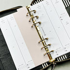 Foiled Planner Bookmarks: Blush Pink Ringbound Page Markers (Set of 3)
