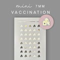 Gold Foil Vaccination Planner Stickers: Functional Reminder Icons