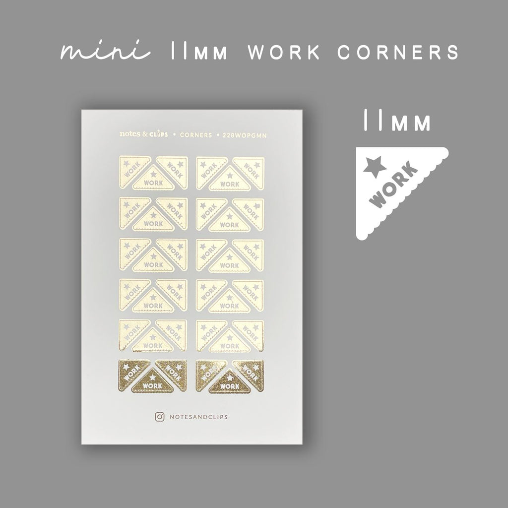 Gold Foil Work Icon Stickers: Functional Planner Stickers