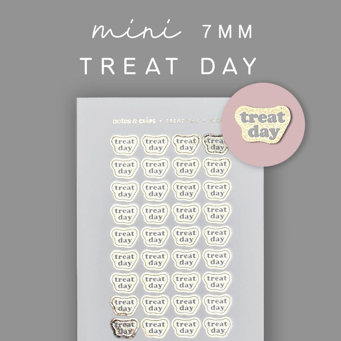 Foiled Treat Day Stickers
