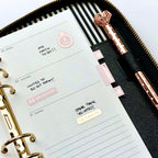 Foiled Wedding Planner Tabs: Small Stickers