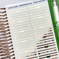 Mixed Foiled Divider Stickers