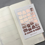 Foiled Mini Planner Stickers: Motivational Decorative Stickers