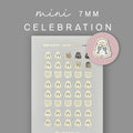 Gold Foil Celebration Stickers: Planner Icons
