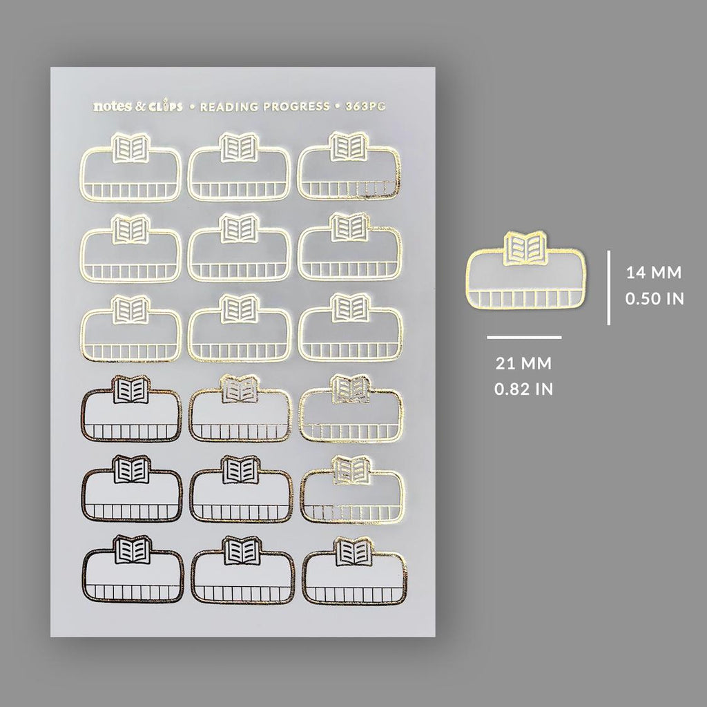Reading Tracker Sticker Sheet