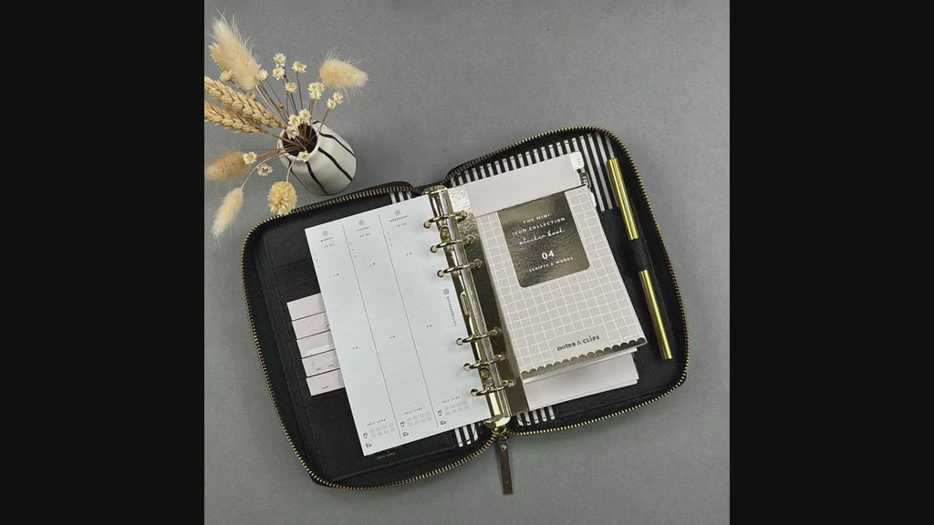 Scripts and Words Sticker Book: Mini Planner Stickers