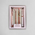 Rose Gold Pen Gift Set - 4 Black Ink Metal Pens
