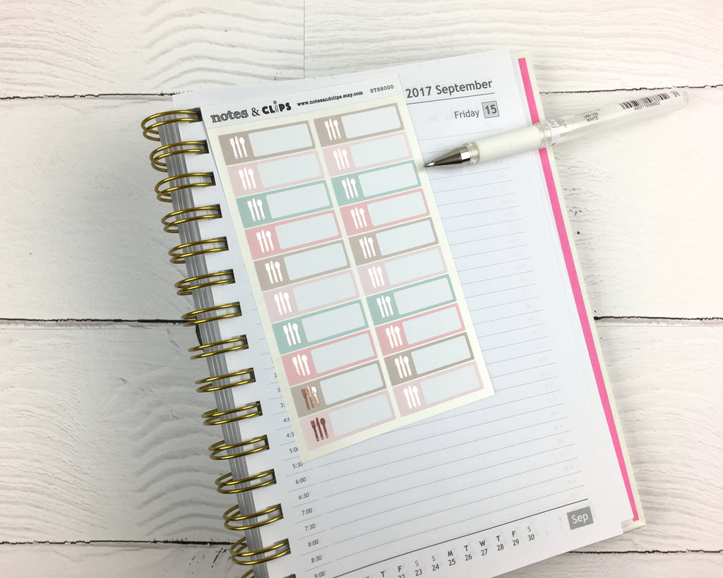 Meal Stickers - Notes & Clips
