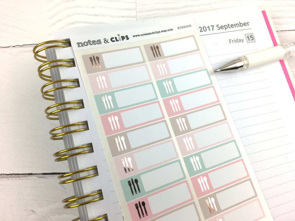 Meal Stickers - Notes & Clips
