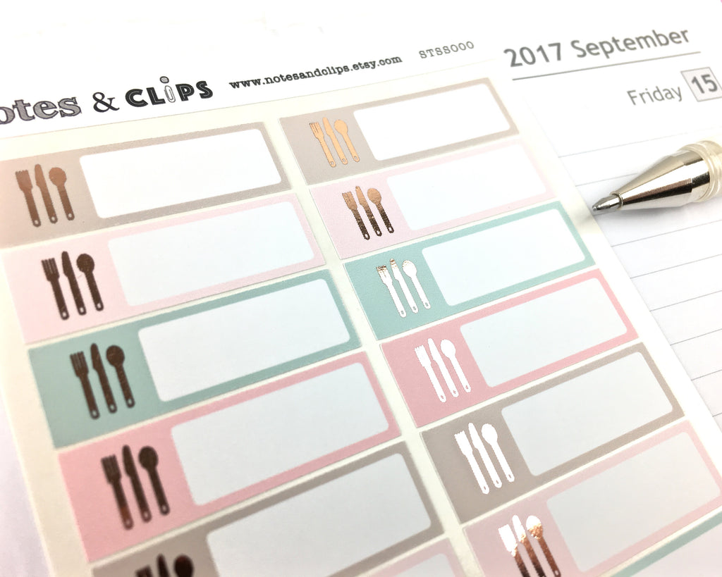 Meal Stickers - Notes & Clips