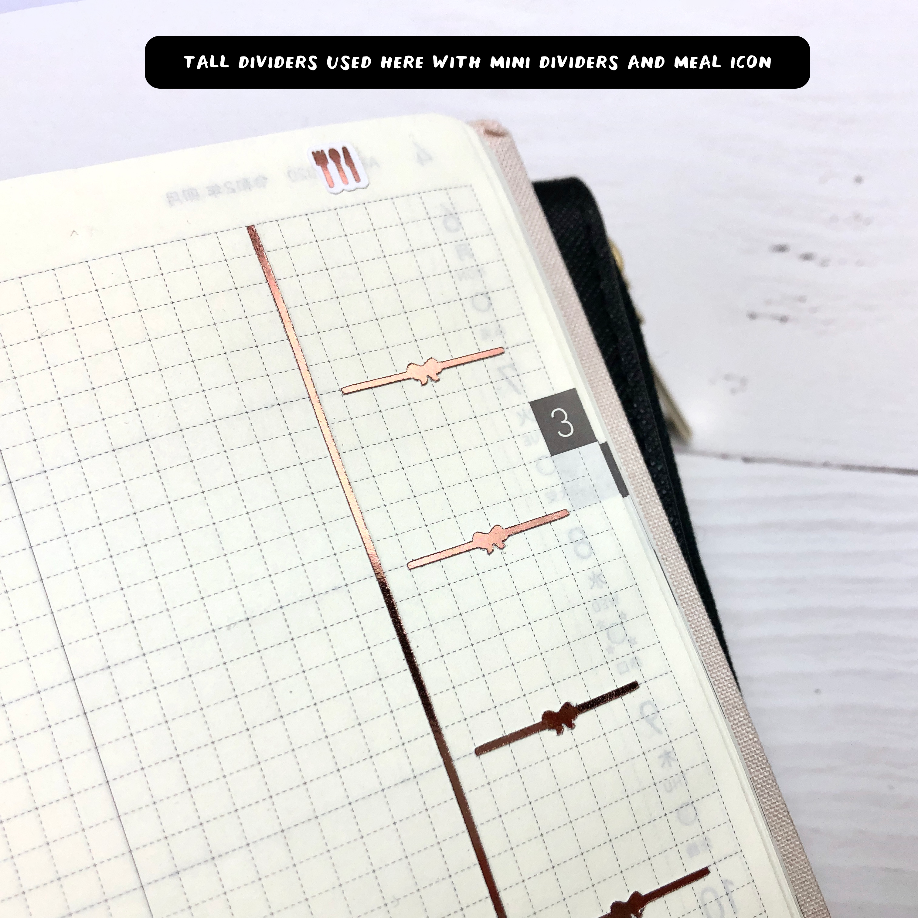 Hobonichi Weeks Foiled Divider Strips