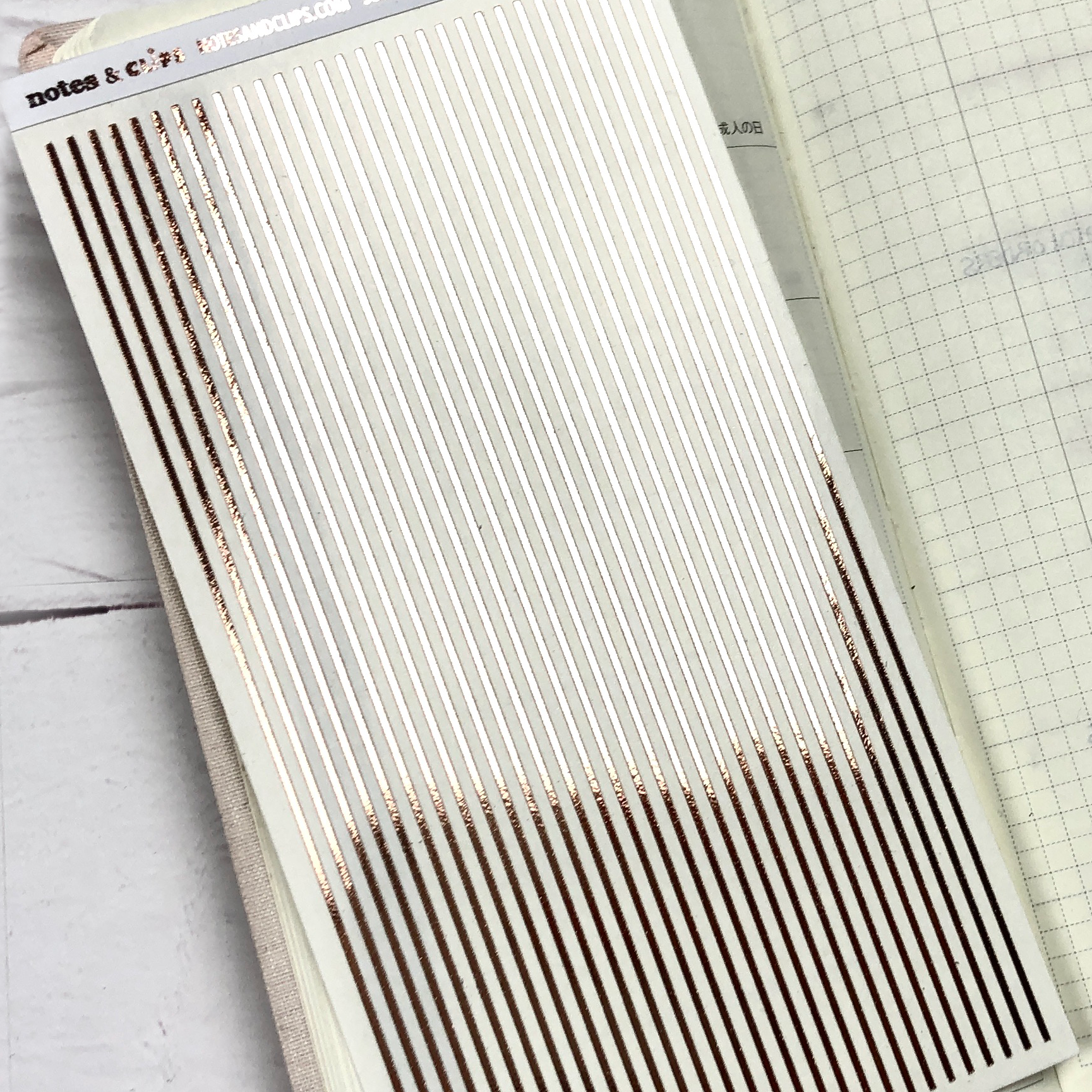 Hobonichi Weeks Foiled Divider Strips