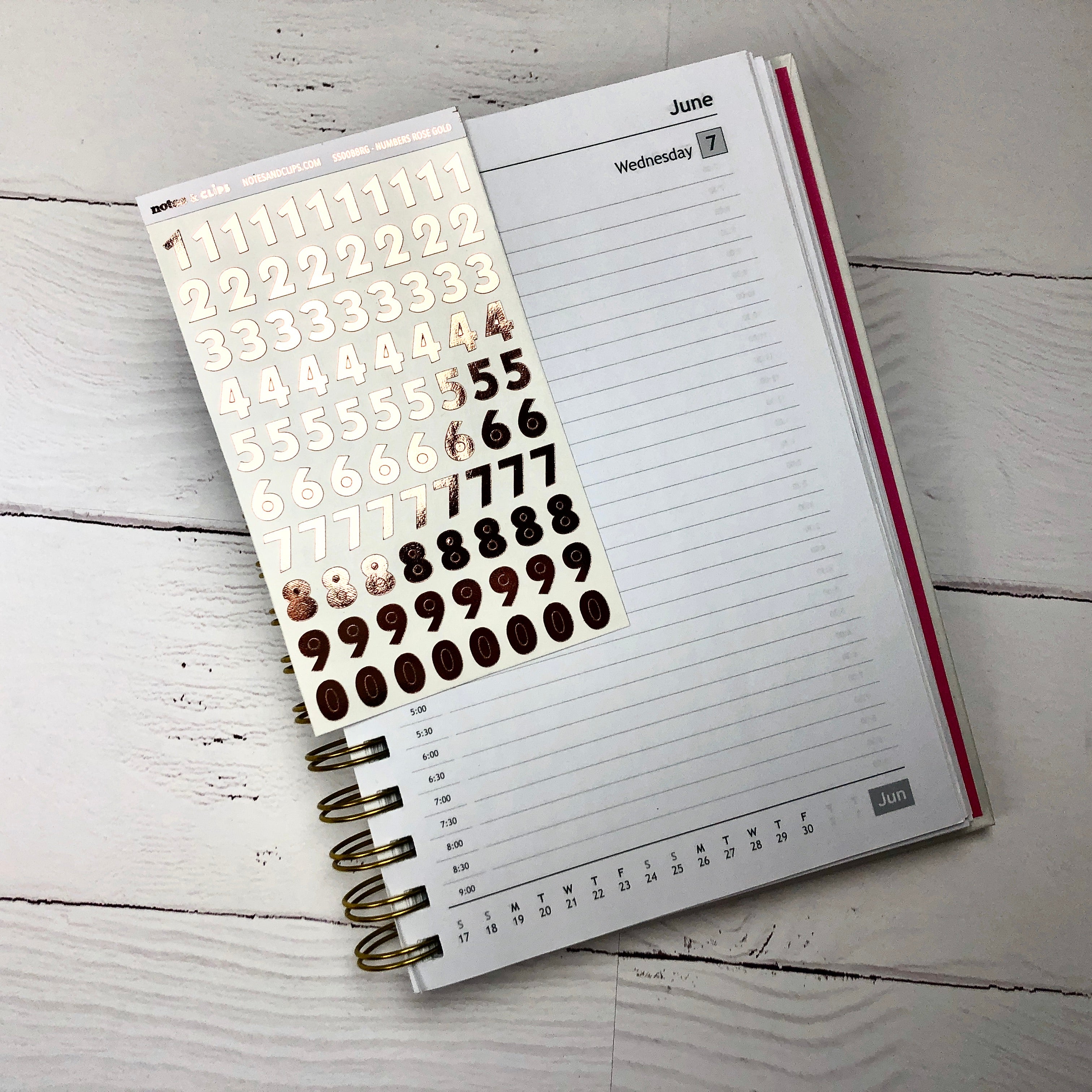 Foil Number Stickers