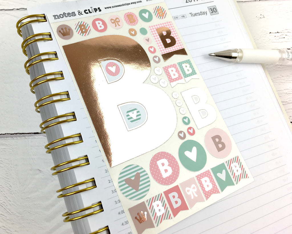 Alphabet Stickers - Notes & Clips