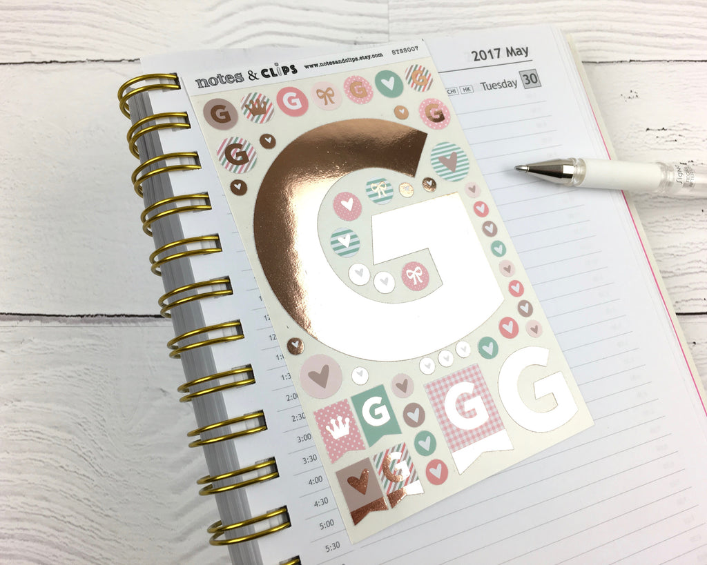 Alphabet Stickers - Notes & Clips