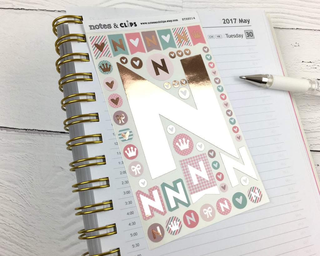 Alphabet Stickers - Notes & Clips