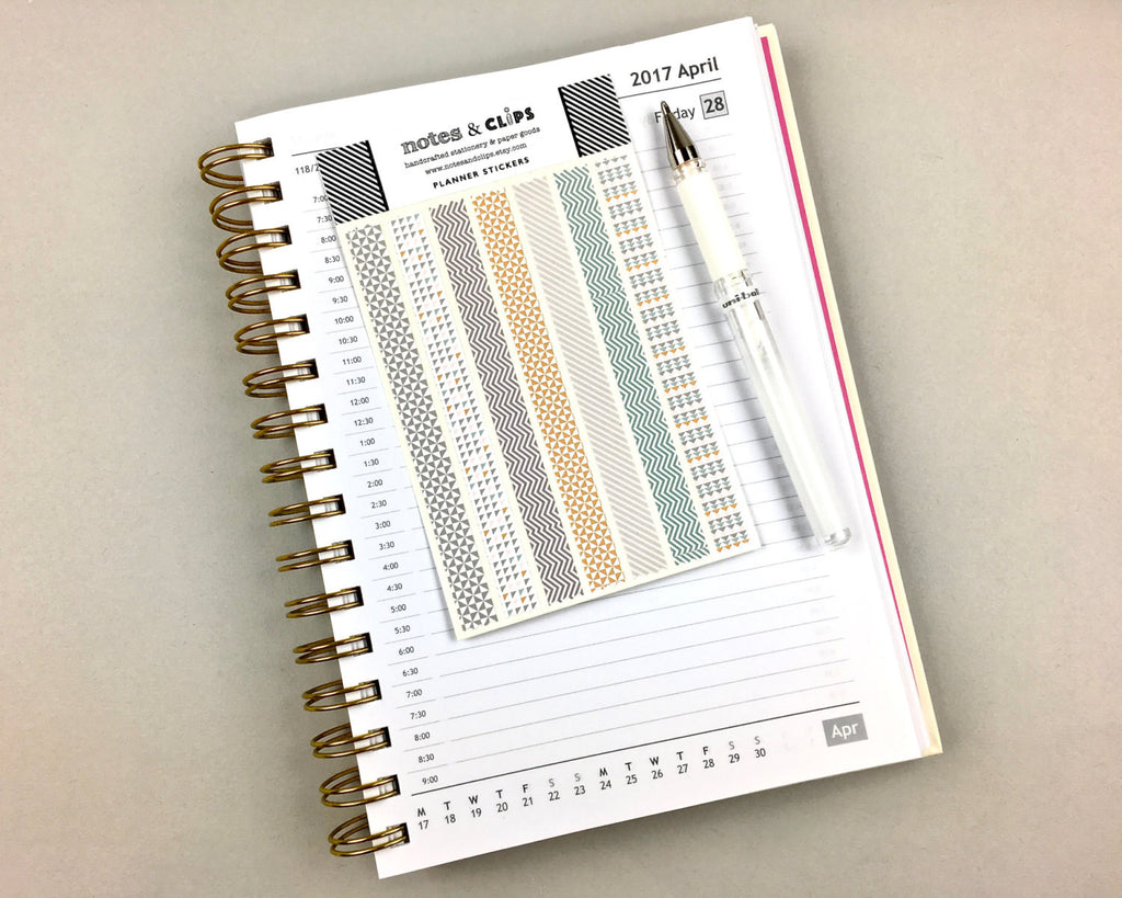 Washi Sticker Strips - Notes & Clips