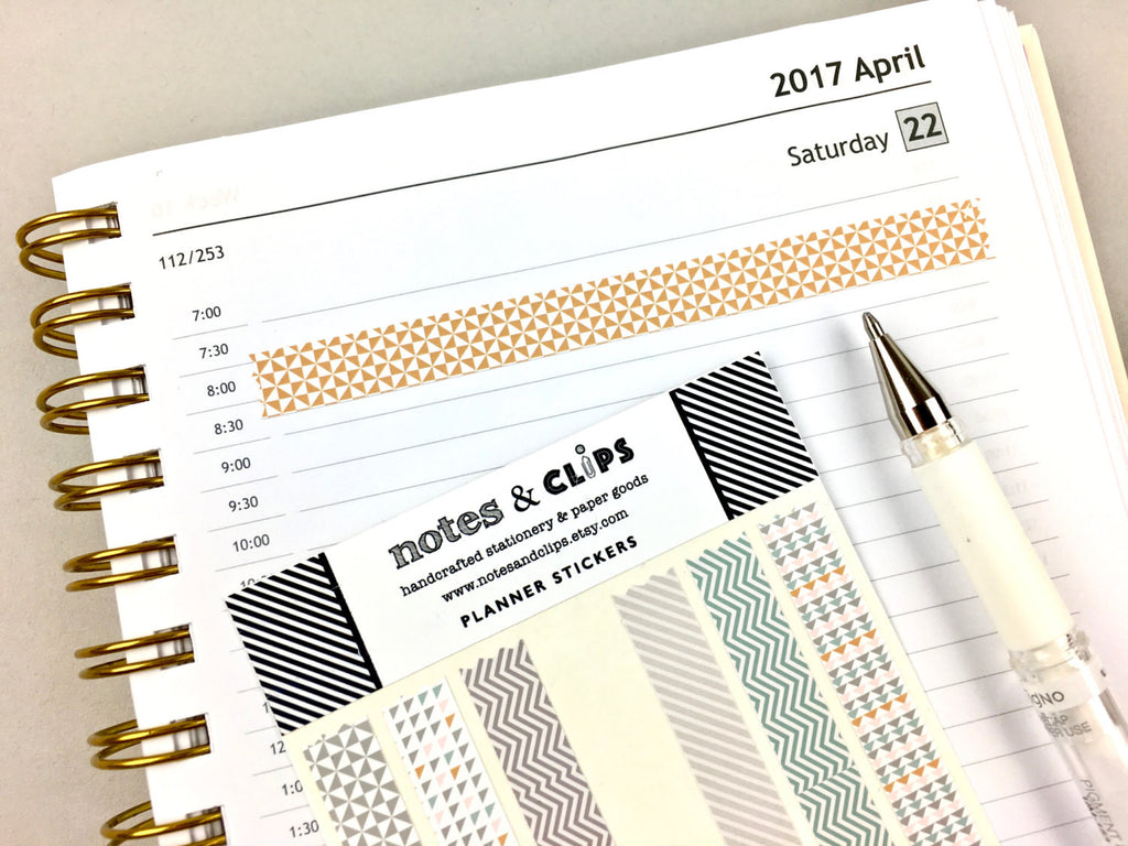 Washi Sticker Strips - Notes & Clips