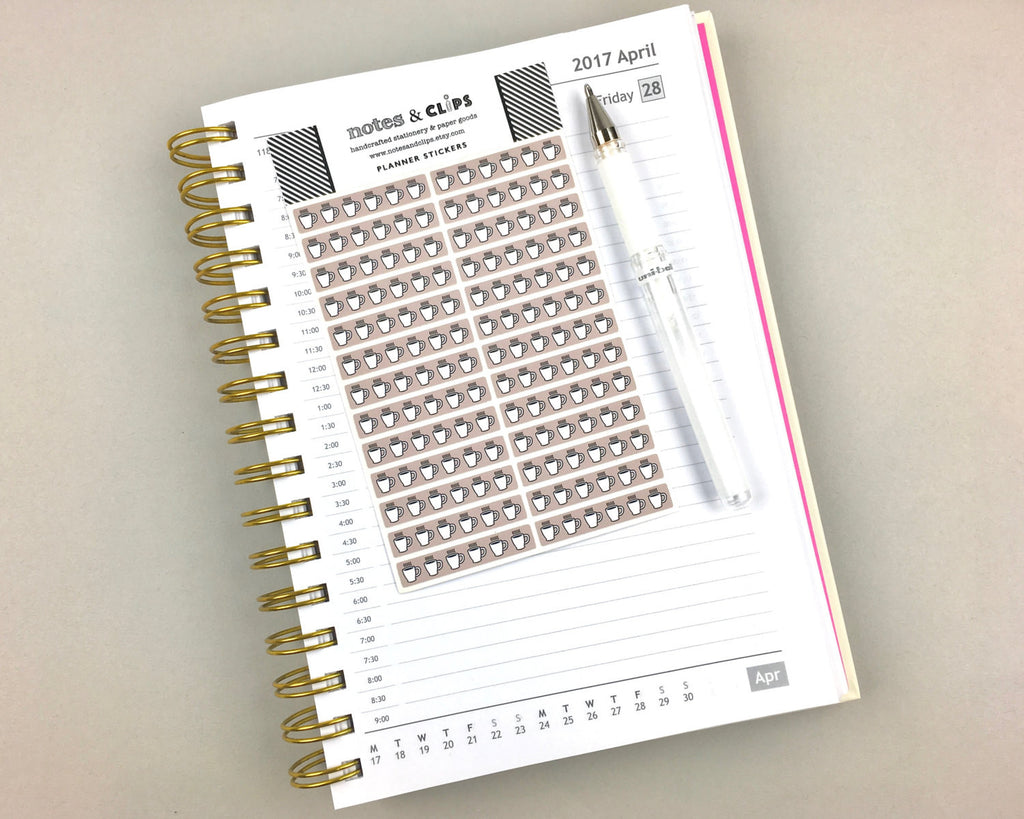 Coffee Tracker Stickers - Notes & Clips