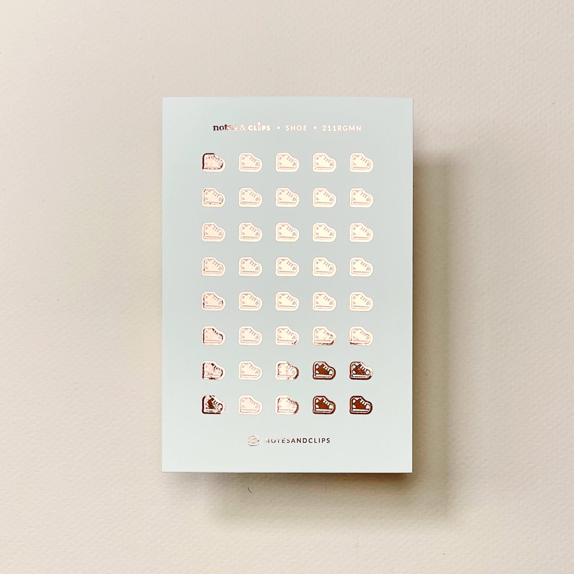 Mini Walking Shoe Stickers