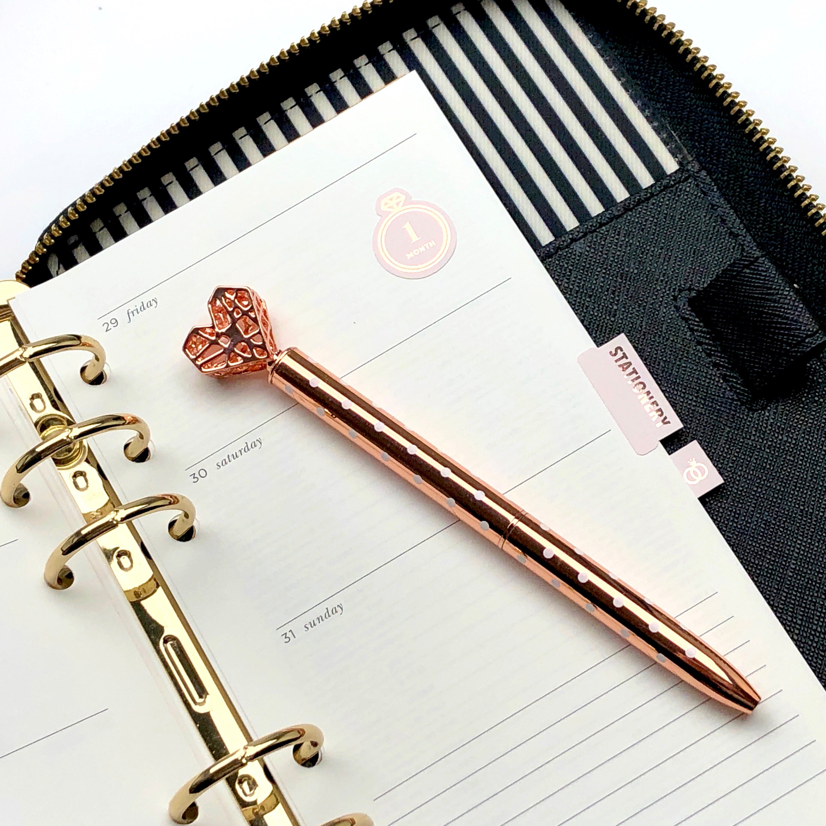 Foiled Wedding Countdown Stickers - Wedding Planning